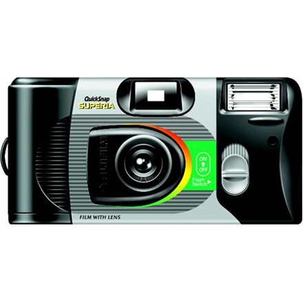 Fujifilm QuickSnap Disposable Camera with flash Marine, No