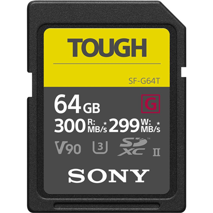 Sony 64GB SDXC card Tough series, Class 10, UHS-II