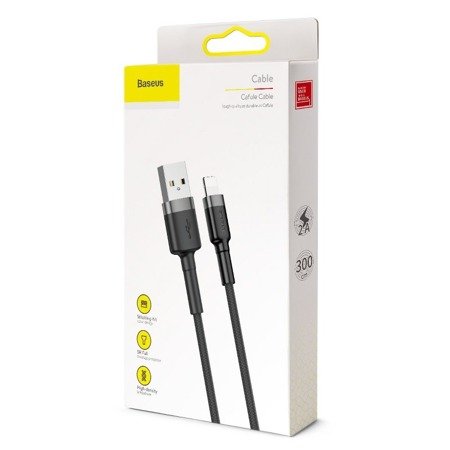 Baseus Cafule USB Lightning Cable 2A 3m (Black+Gray)