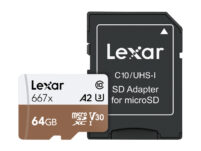 Lexar Pro 667X microSDXC mälukaart + adapter (64GB)