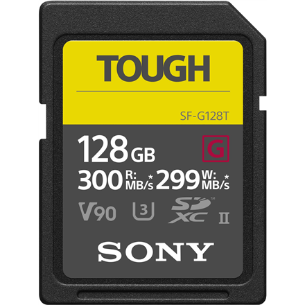 Sony 128GB SDXC card Tough series, Class 10, UHS-II