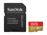 Sandisk Extreme microSD mälukaart + adapter (32GB)